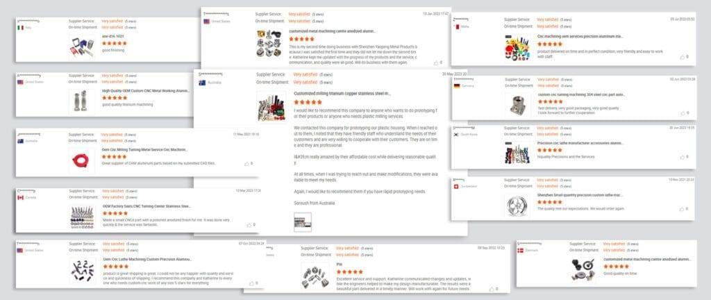 custom testimonials ypmfg